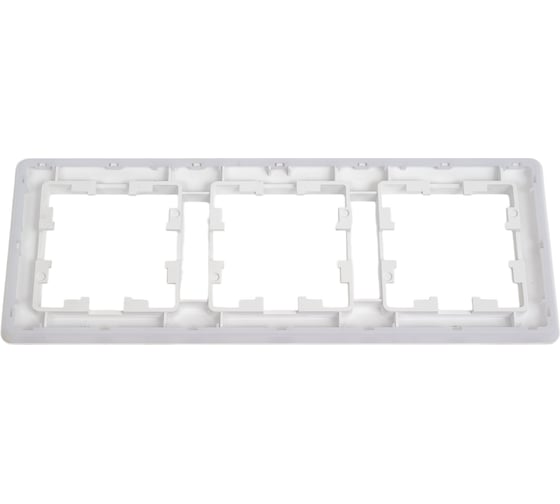 3-постовая рамка Systeme Electric ATLASDESIGN AIR ЛОТОС/дымчатый белый ATN221303