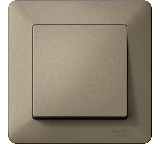 Рамка Systeme Electric ATLASDESIGN AIR 1-постовая, ШАМПАНЬ/дымчатый черный ATN220501