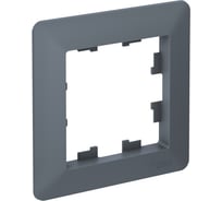 Рамка Systeme Electric ATLASDESIGN AIR 1-постовая, ГРИФЕЛЬ/дымчатый черный ATN220701