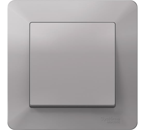 Рамка Systeme Electric ATLASDESIGN AIR 1-постовая, АЛЮМИНИЙ/дымчатый черный ATN220301