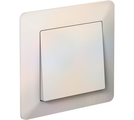 Рамка Systeme Electric ATLASDESIGN AIR 1-постовая, ЖЕМЧУГ/дымчатый белый ATN220401