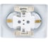 2-местная розетка Systeme Electric скрытой проводки Glossa 16А IP20 с заземлением защитные шторки в сборе алюминий GSL000326 4