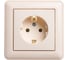 Розетка 1-м, W59, 16 А, IP20, с заземлением, слоновая кость Systeme Electric (Schneider Electric) RS16-154-28 1