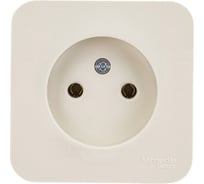 1-местная розетка Systeme Electric открытой проводки Blanca 16А IP20 250В без заземления бежевая BLNRA000117