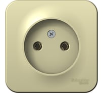 1-местная розетка Systeme Electric открытой проводки Blanca 16А IP20 250В без заземления бежевая BLNRA000117