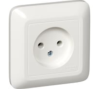 1-местная розетка Systeme Electric скрытой проводки Прима 10А IP20 250В без заземления без защитных шторок белый RS10-184-BI