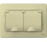 2-местная розетка Systeme Electric скрытой проводки Blanca 16А IP44 250В с заземлением бежевая BLNRS441127 1