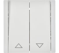 Выключатель жалюзи IEK FORTEPIANO 10А FP211 бел. FP-V15-0-10-1-K01