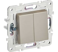 Выключатель IEK SKANDY 2-кл. перекр., 10А SK-V06Sh, шампань SK-V23-0-10-K37