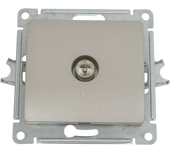 Механизм коннектора TV антенны Systeme Electric Glossa платина GSL001293