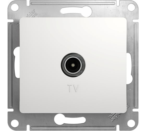 Механизм коннектора TV антенны Systeme Electric Glossa белый GSL000193