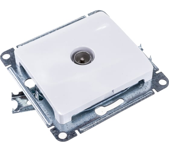 Механизм коннектора TV антенны Systeme Electric Glossa белый GSL000193