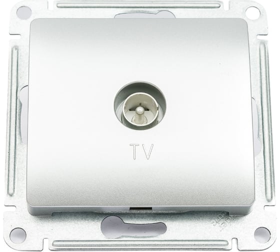 Механизм коннектора TV антенны Systeme Electric Glossa алюминий GSL000393
