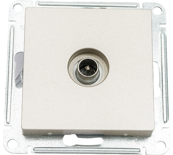 Механизм оконечной TV розетки Systeme Electric AtlasDesign 1DB шампань ATN000591