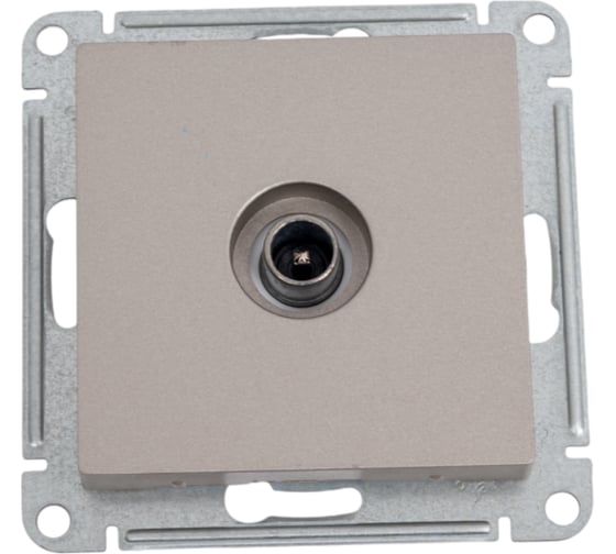 Механизм оконечной TV розетки Systeme Electric AtlasDesign 1DB шампань ATN000591 1