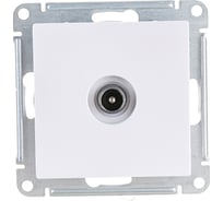 Механизм оконечной TV розетки Systeme Electric AtlasDesign 1DB жемчужный ATN000491