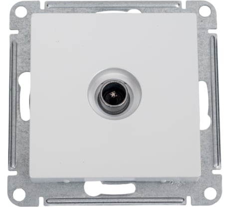 Механизм оконечной TV розетки Systeme Electric AtlasDesign 1DB жемчужный ATN000491