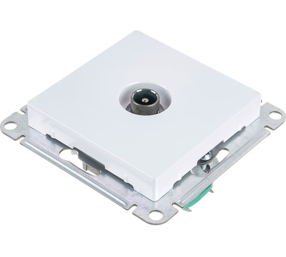 Механизм оконечной TV розетки Systeme Electric AtlasDesign 1DB жемчужный ATN000491