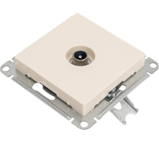 Механизм проходной TV розетки Systeme Electric AtlasDesign 4DB бежевый ATN000292