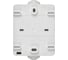 Розетка IEK FORS с з/к/ш о/у 16А IP54 РСб20-3-ФБ, белый ERS12-K01-16-54-DC 5