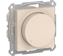 Механизм поворотно-нажимного светорегулятора Systeme Electric AtlasDesign 315Вт бежевый ATN000234
