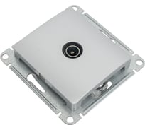 1-местный механизм проходной TV розетки Systeme Electric СП Glossa 4DB алюминий GSL000392