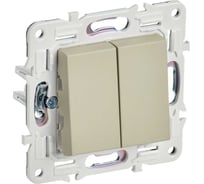 Выключатель IEK SKANDY 2-кл. перекр., 10А SK-V06B, бежевый SK-V23-0-10-K10