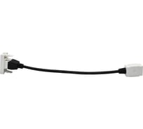 Розетка HDMI IEK PRIMER РКМ-10-00-П M/M (1 мод.) белая PR-KK40D-RH-0-1-K01