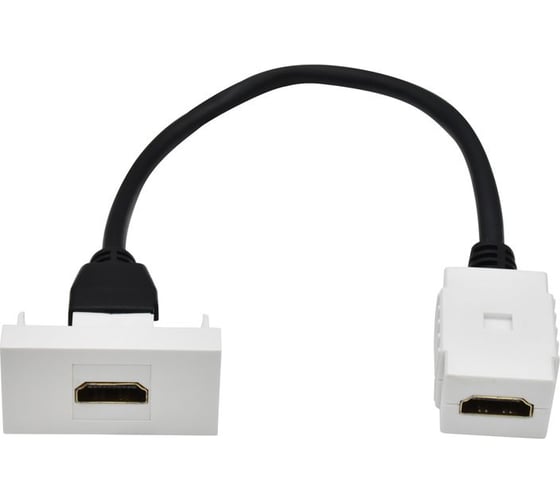 Розетка HDMI IEK PRIMER РКМ-10-00-П M/M (1 мод.) белая PR-KK40D-RH-0-1-K01