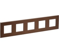 Рамка 5-местная IEK SKANDY SK-F35Br металл, шоколад SK-M52-M-K30