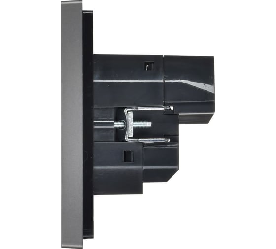Розетка IEK FORTEPIANO з/к/ш в/к 16А USB A+A 3,1А FP545 сталь FP-R14-16-U21-D31-K46