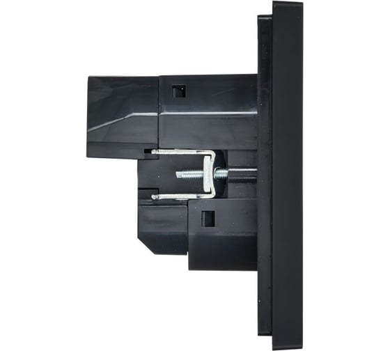 Розетка IEK FORTEPIANO з/к/ш в/к 16А USB A+A 3,1А FP145 черная FP-R14-16-U21-D31-K02