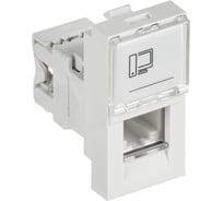 Розетка IEK PRIMER РКИ-10-00-П-6 RJ45 кат.6 (1 мод.) бел. PR-KK40D-RI-0-1-C06U-K01