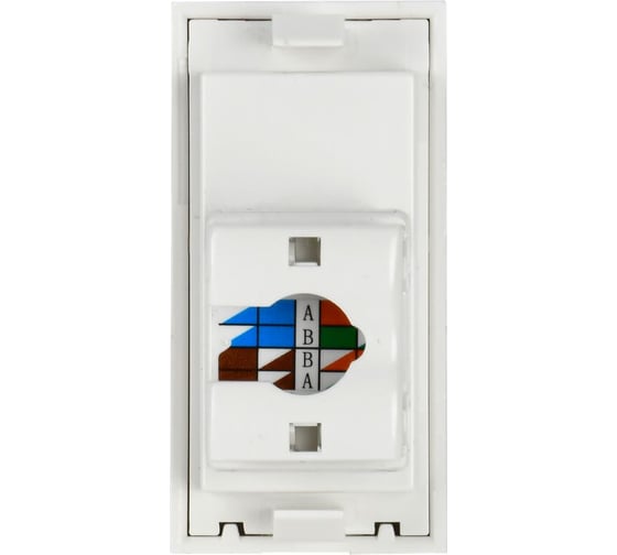 Розетка IEK PRIMER РКИ-10-00-П-6 RJ45 кат.6 (1 мод.) бел. PR-KK40D-RI-0-1-C06U-K01