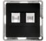 Розетка двойная RJ11+RJ45 Systeme Electric W59 160В, 1А, кат.5Е, механизм, ЧЕРНЫЙ БАРХАТ RSI-251TK5E-6-86 1