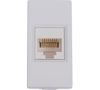 Розетка Systeme Electric W45 1XRJ45 CAT.5E ФОРМАТА 45x22,5 БЕЛАЯ RAL 9003 RIN-145K5E-B