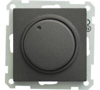 Светорегулятор (диммер) поворотный Systeme Electric W59 400Вт, 230В, механизм, черный бархат SR-5S3-6-86