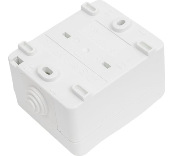 Выключатель IEK FORS 1-клавишный проходной о/у IP54 ВС20-1-0-ФБ бел. EVS10-K01-10-54-DC