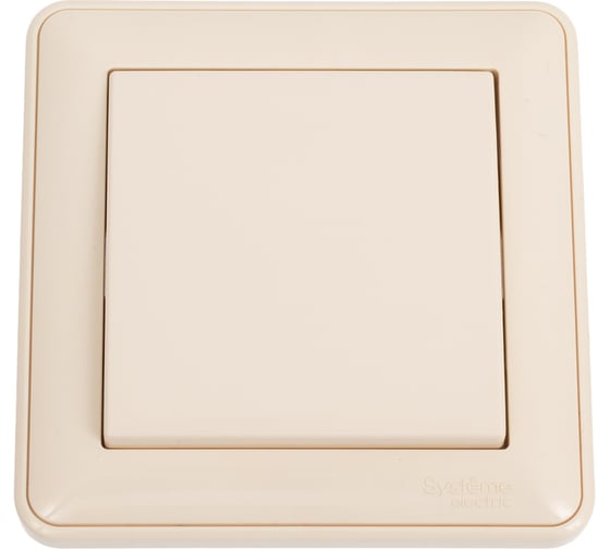Переключатель Systeme Electric W59 1 клавиша, 10АХ, в сборе, слоновая кость VS610-156-28