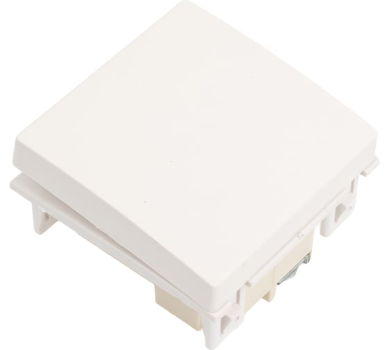Переключатель Systeme Electric В45 СУ 1-клавишный, для кабель-канала, белый RAL9010 VN6U-143-BE