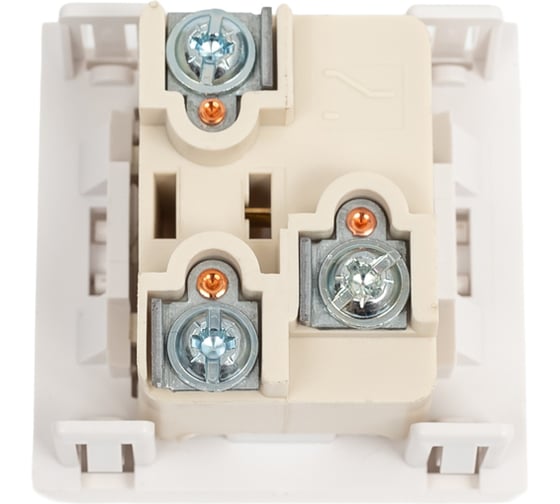 Переключатель Systeme Electric В45 СУ 1-клавишный, для кабель-канала, белый RAL9010 VN6U-143-BE