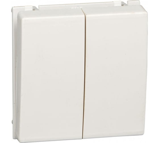 Выключатель Systeme Electric В45 СУ 2клавишный для кабель-канала, белый RAL9010 VN5U-242-BE 1