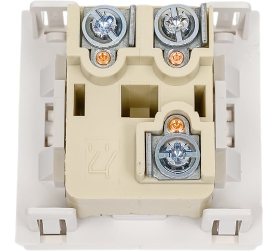 Выключатель Systeme Electric В45 СУ 2клавишный для кабель-канала, белый RAL9010 VN5U-242-BE