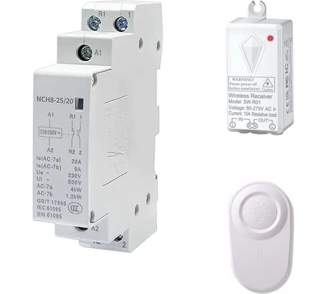 Умный контактор GRITT Electric 25А 220AC 433 + WiFi 35001