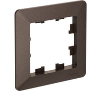 1-постовая рамка Systeme Electric ATLASDESIGN AIR мокко/дымчатый черный ATN220601