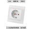 Розетка TDM ELECTRIC 2П+З с защ. шт. 16А 250В белая Таймыр, пром. упак. 200 шт. SQ1814-0516 2