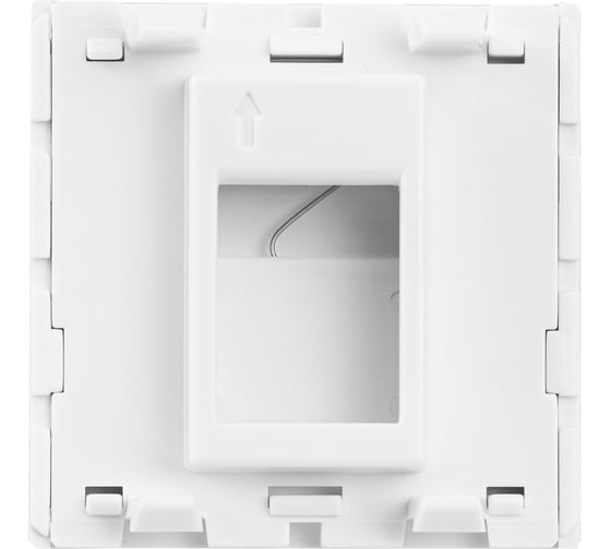 Адаптер DATAREX 45х45 мм, для модуля Keystone, 1 порт, шторка, белый DR-513000