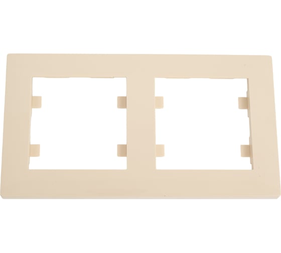 Рамка 2-м MAKEL KAREA RIZZ горизонтальная крем. 88010702 1