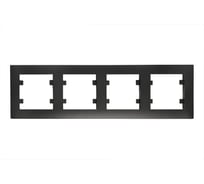Рамка 4-м MAKEL KAREA RIZZ горизонтальная черн. 88054704