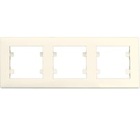 Рамка 3-м MAKEL KAREA RIZZ горизонтальная крем. 88010703
